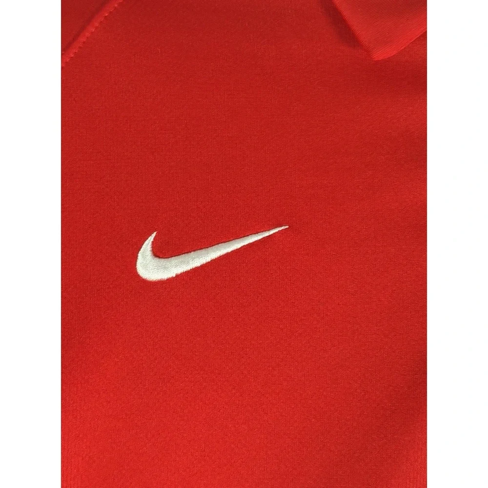 Ole Miss Rebels Soccer Shirt Mens XL Red NCAA Golf Nike Dri Fit Polo Collared
